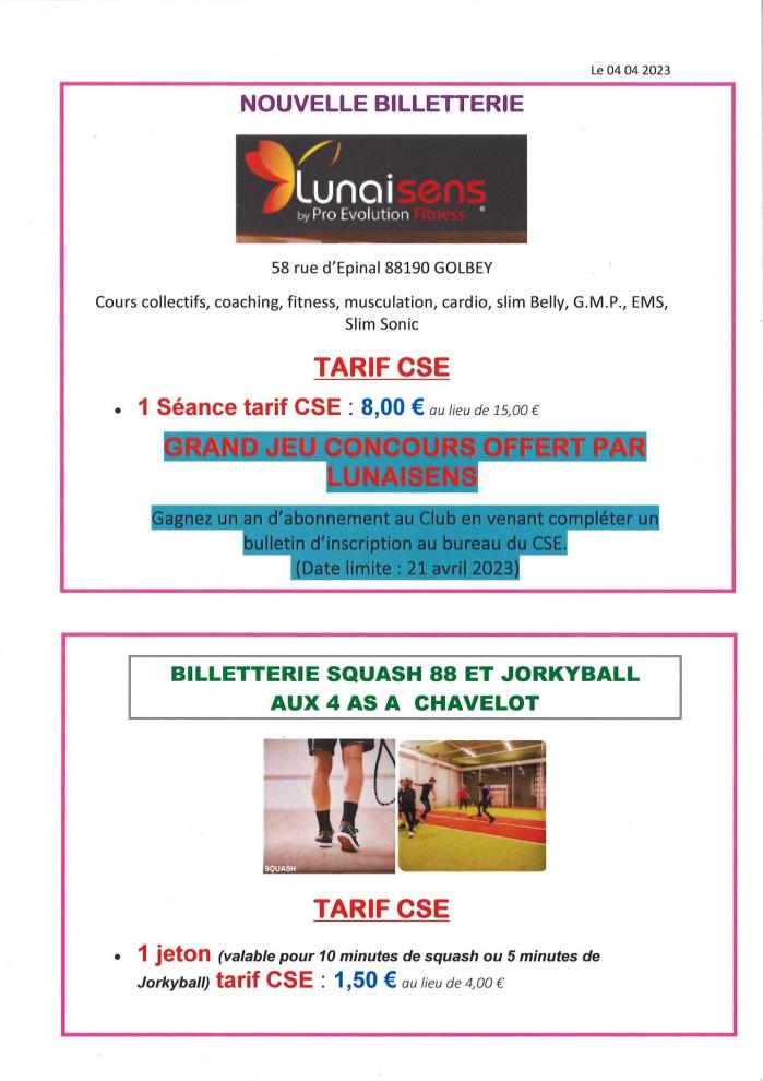 Billetterie lunaisens
