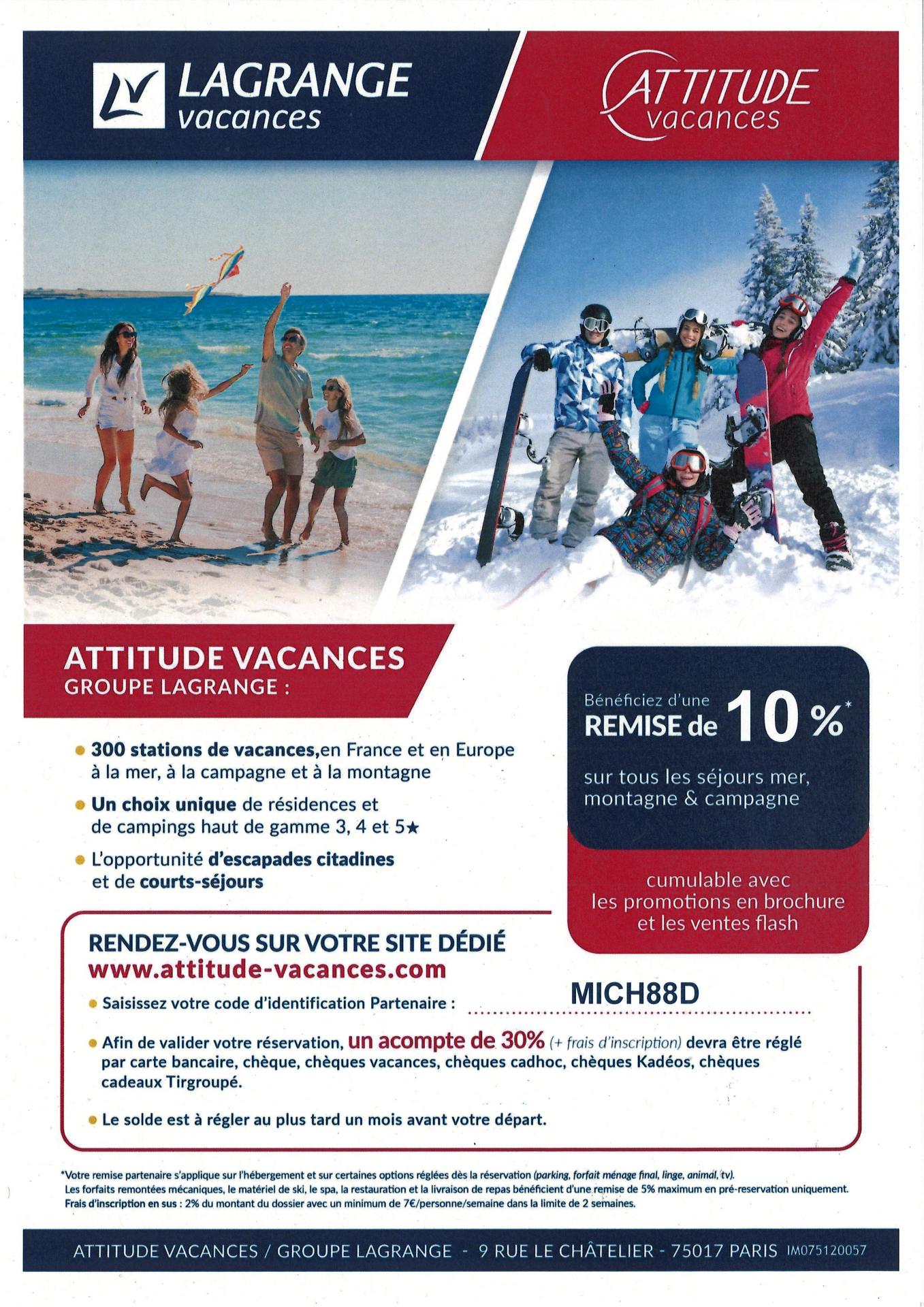 Affiche attitude vacances 06 2025
