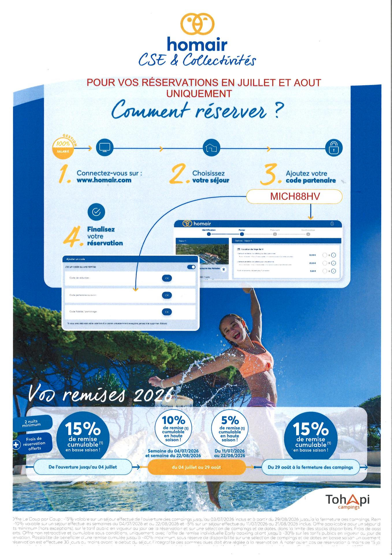 Affiche code salaries ete 2026