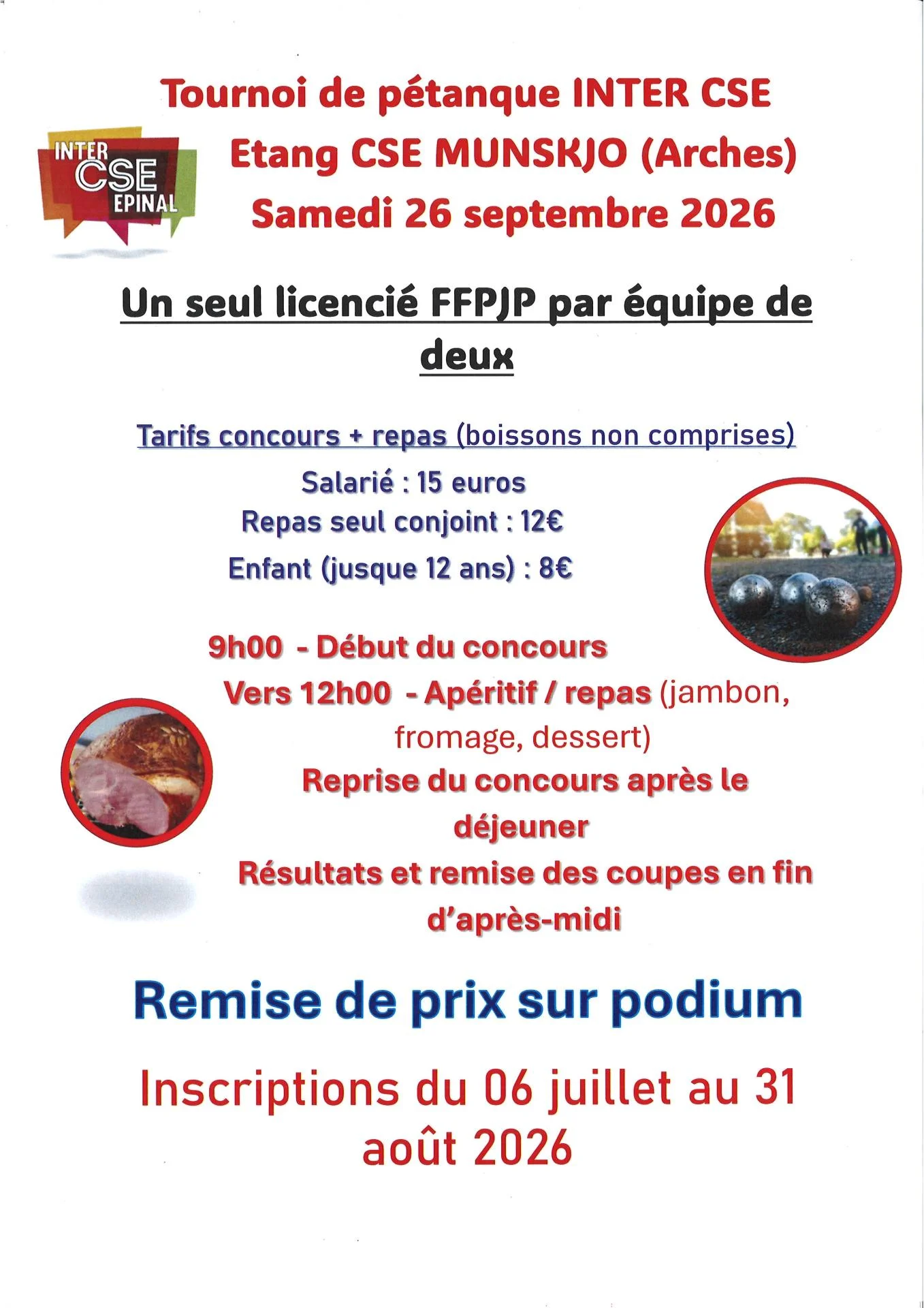 Tournoi de petanque