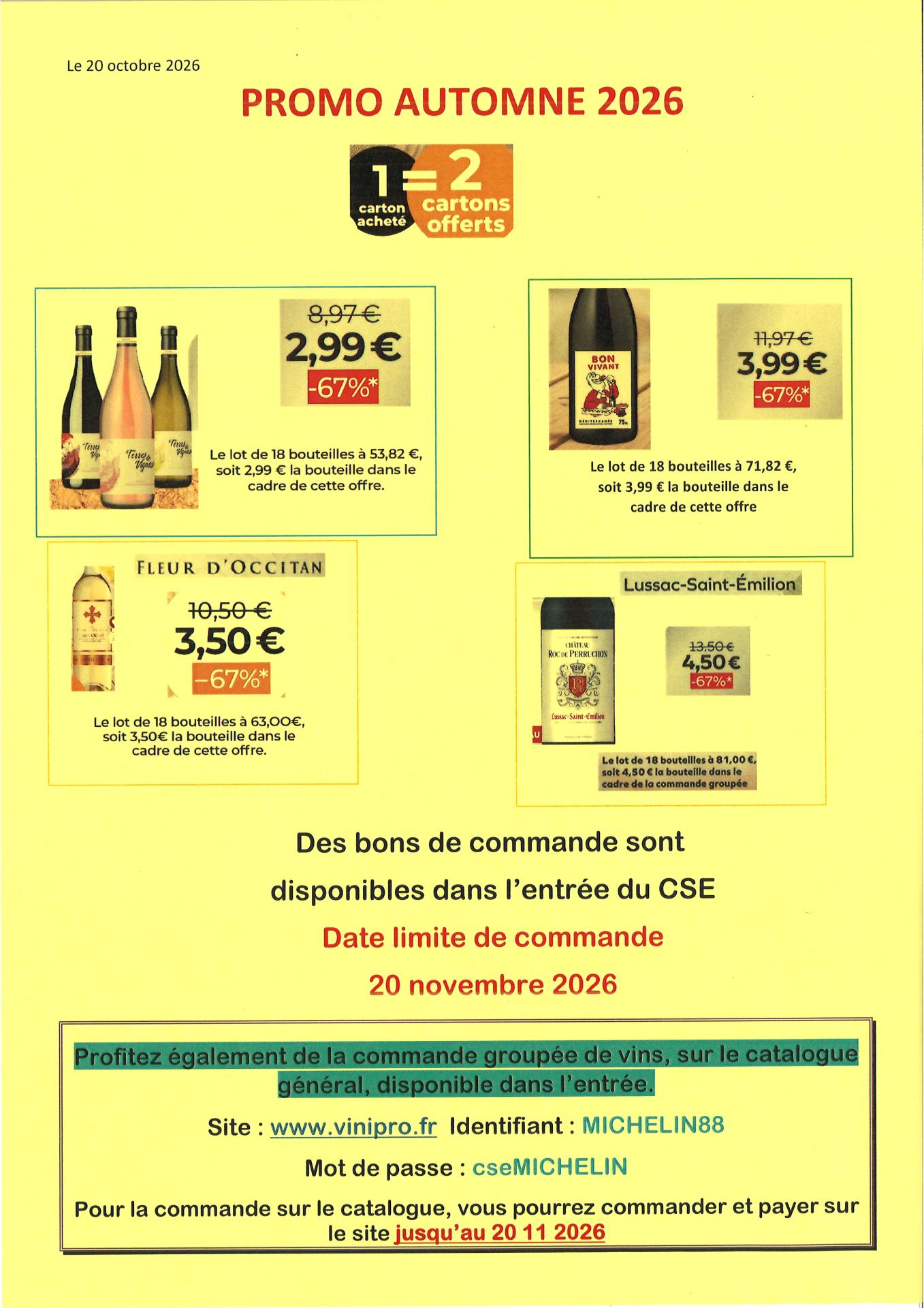 Ventes vins 10 2026